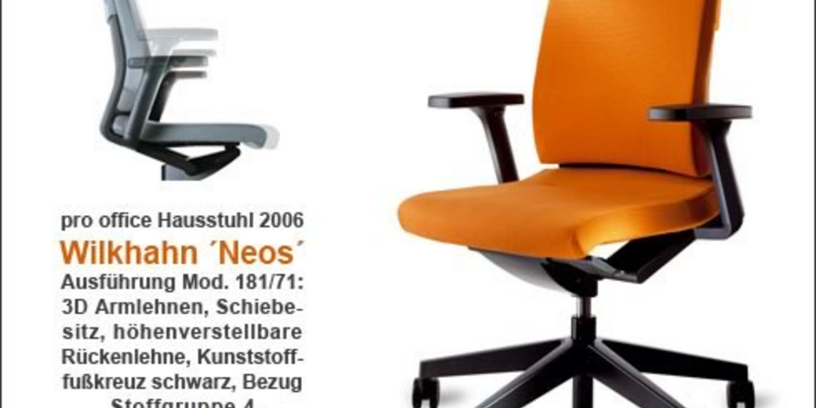 pro office – Hausstuhl 2006