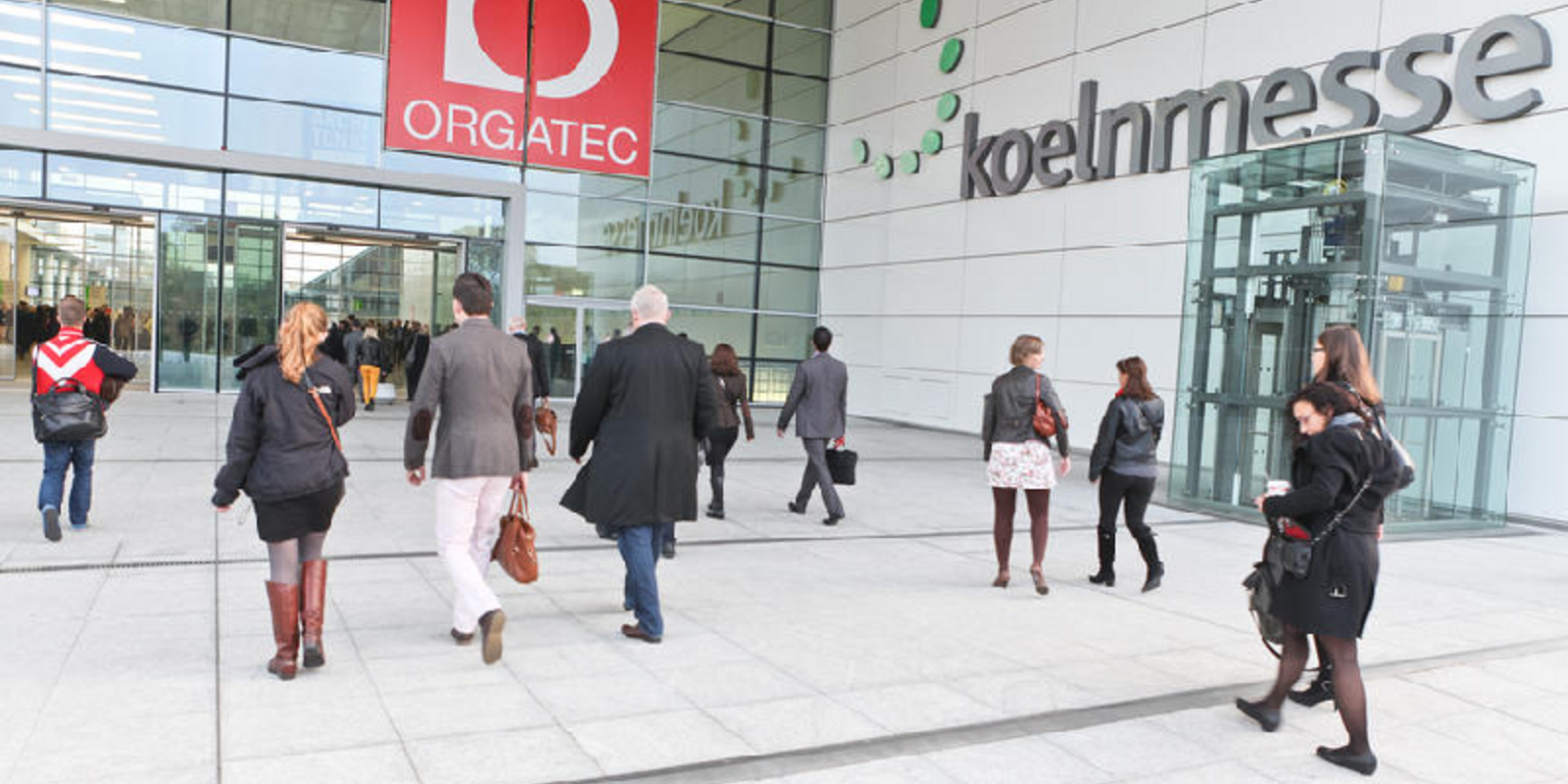 Eingang Orgatec 2014 in Köln Bild 1