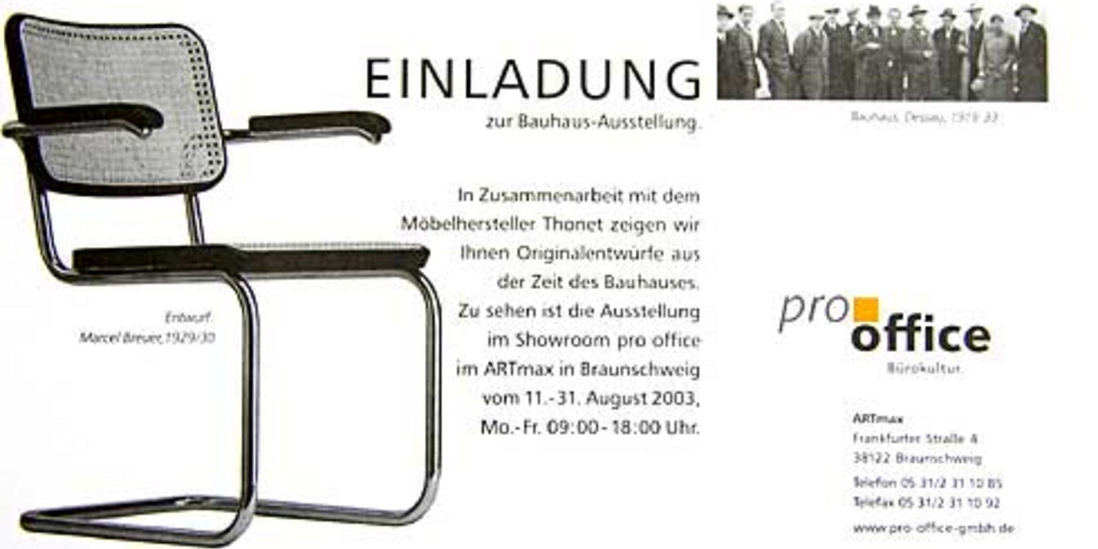 Thonet Ausstellung pro office in Braunschweig Bild 1