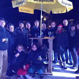 Team-Abend beim Eisstockschießen von pro office Bielefeld und Lemgo