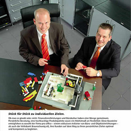 Volksbank wirbt mit pro office Braunschweig.