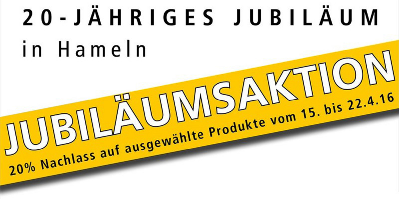 Jubiläumsaktion pro office Hameln Anzeige