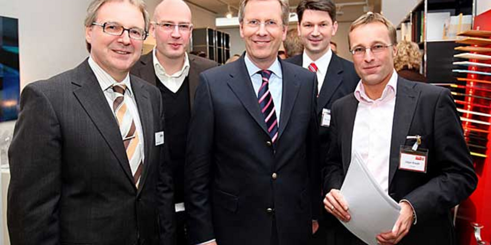 Ministerpräsident Christian Wulff bei pro office in Hannover Bild 2