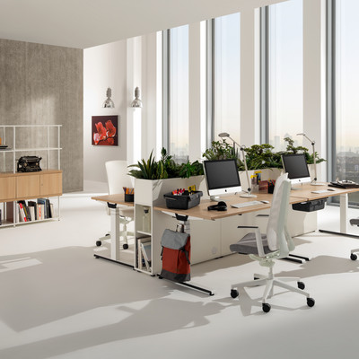 Angebotsauftakt 2023: Steh-Sitz-Tisch WINEA STARTUP 2.0 zum Aktionspreis bei pro office Hannover