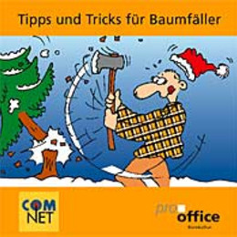 Weihnachtsbaumschlagen bei pro office in Hannover