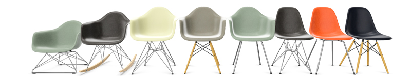 Vitra Eames Fiberglass Chairs