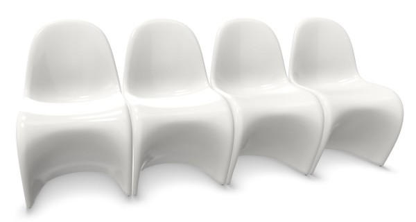 Vitra Panton Chair Classic 4er Set mit Gratis Soft Seats