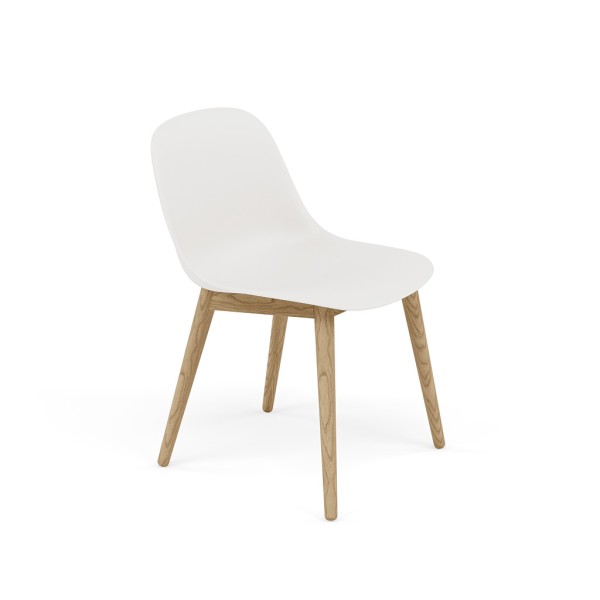 Muuto Fiber Side Chair Wood - Stuhl mit Holzgestell