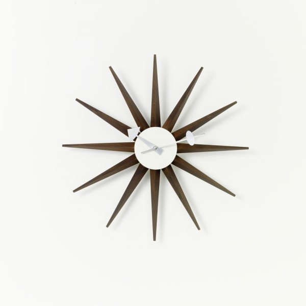 Vitra Sunburst Clock Nussbaum, George Nelson, 1948/60